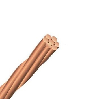 Muliti Cores Hard Drawn Bare Copper Conductor Underground / Overhead