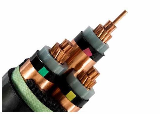 Single Core 185mm 2 outdoor armoured electrical cable 33KV Rated Voltage